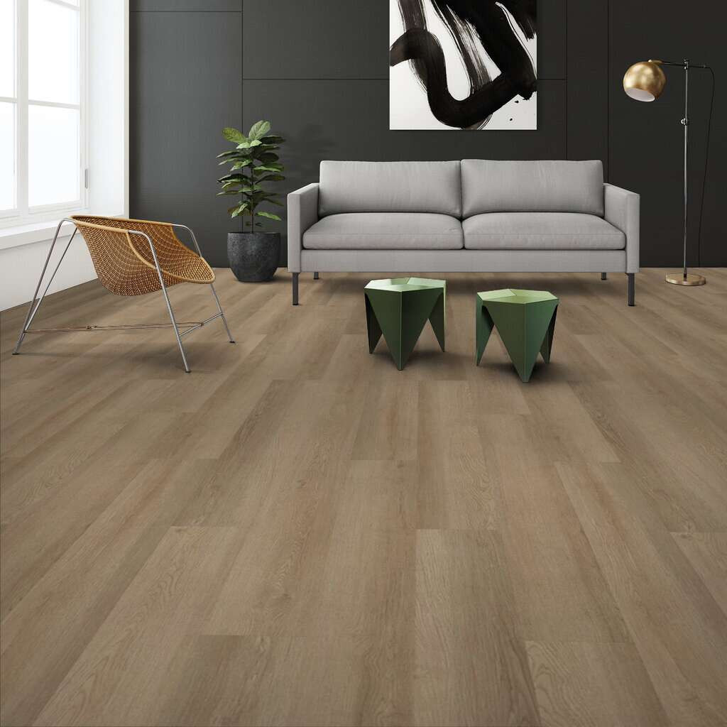 Shaw 5th & Main Alba Reserve 20mil 7" x 48" Ohlone Oak Glue Down LVT