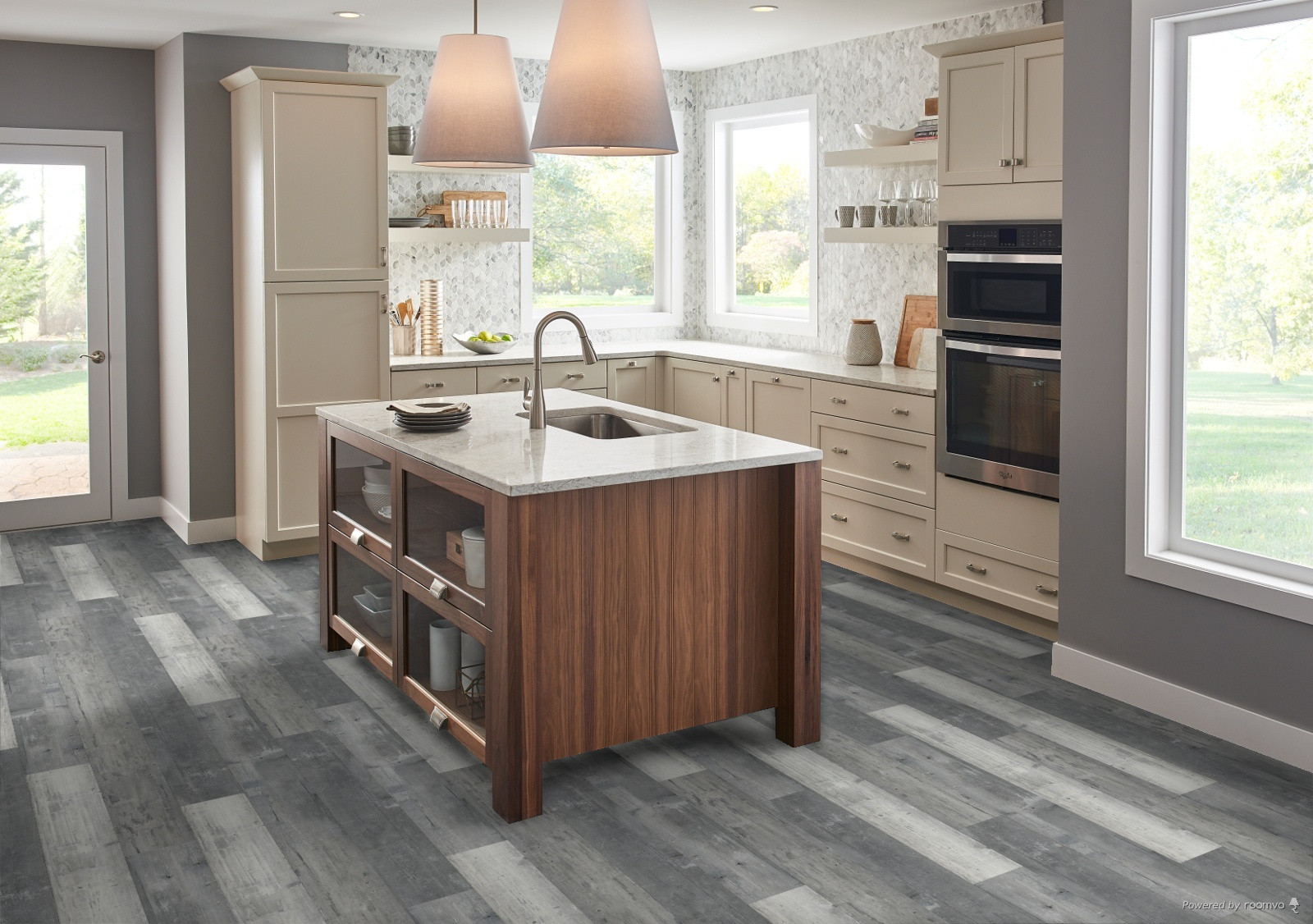 MSI Andover Kingsdown Gray 7" x 48" Click Lock LVT Premium(23.77 sq ft/ctn)