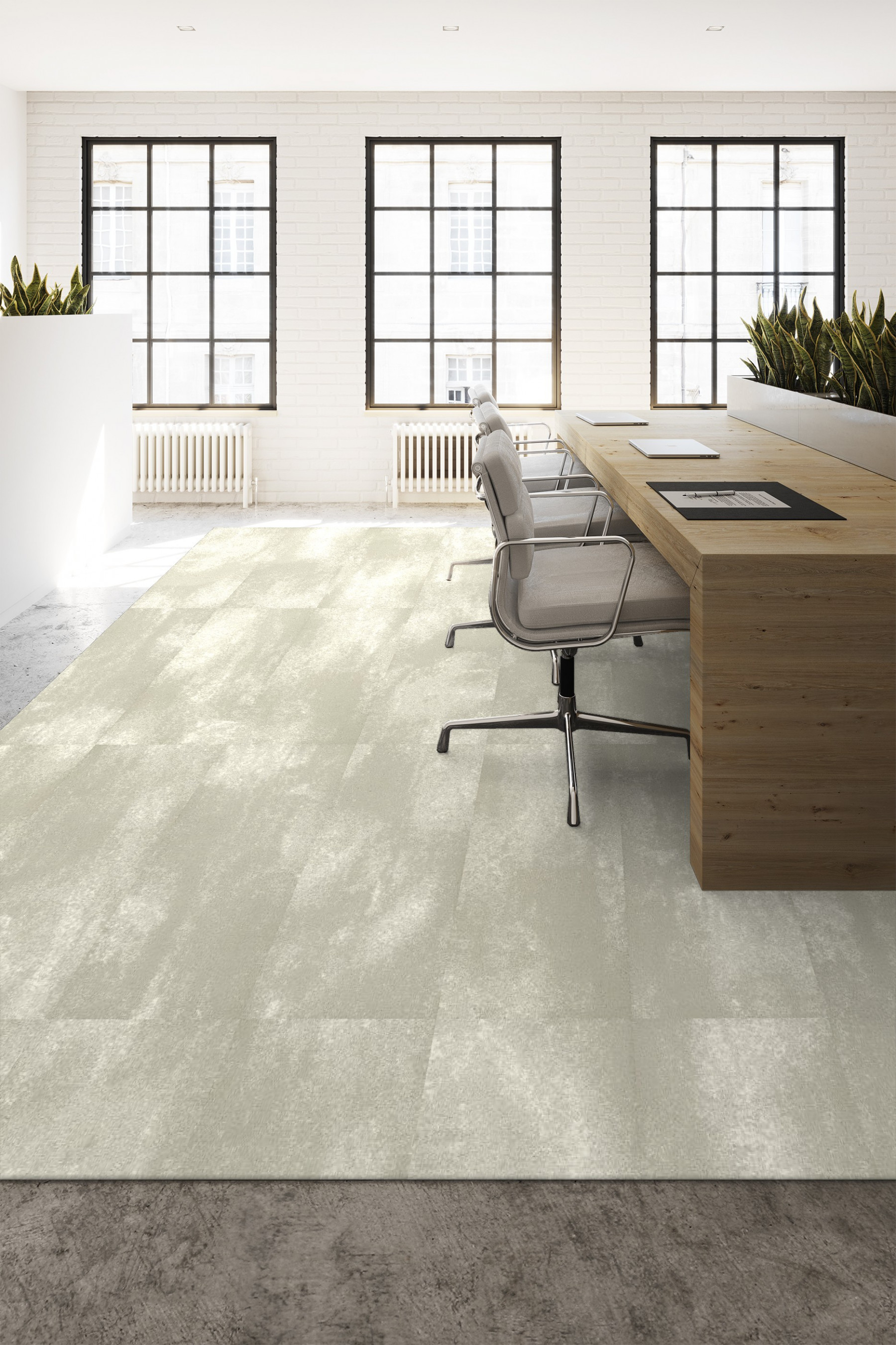 Shaw Depth Carpet Tile Marble 18" x 36" Builder(45 sq ft/ctn)