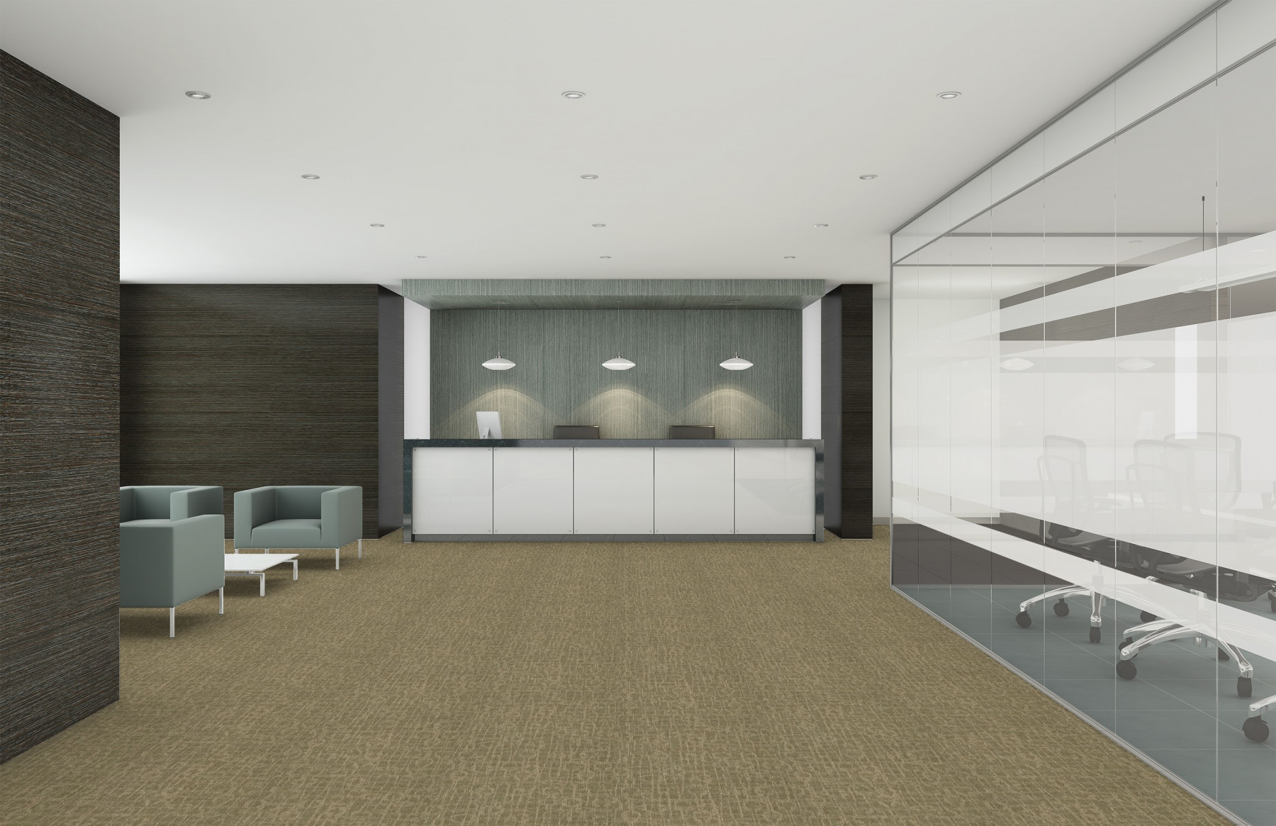 Shaw Knit Carpet Tile Linea 24" x 24" Builder(48 sq ft/ctn)