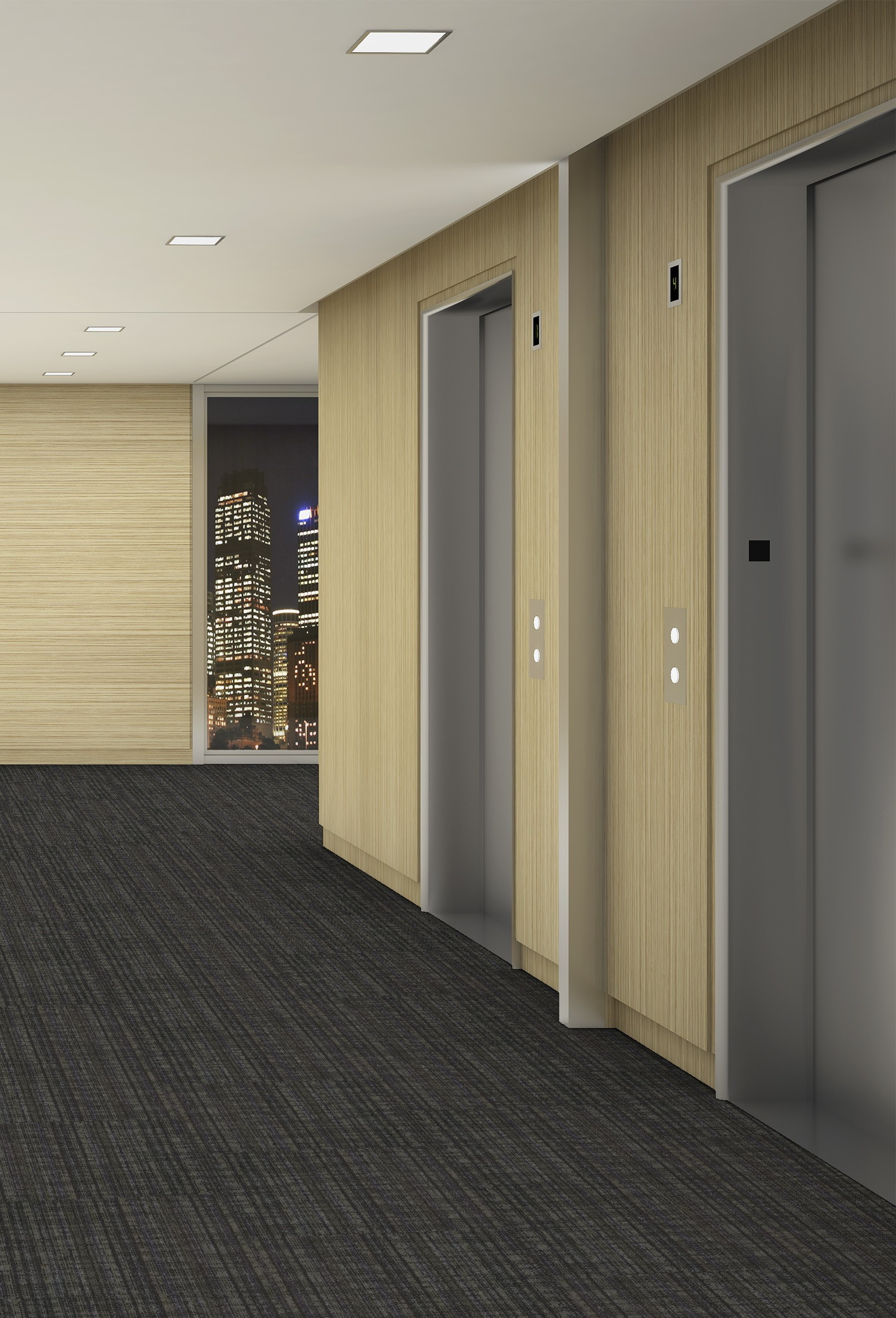 Shaw Radiance Carpet Tile Black Cashmere 24" x 24" Premium(48 sq ft/ctn)