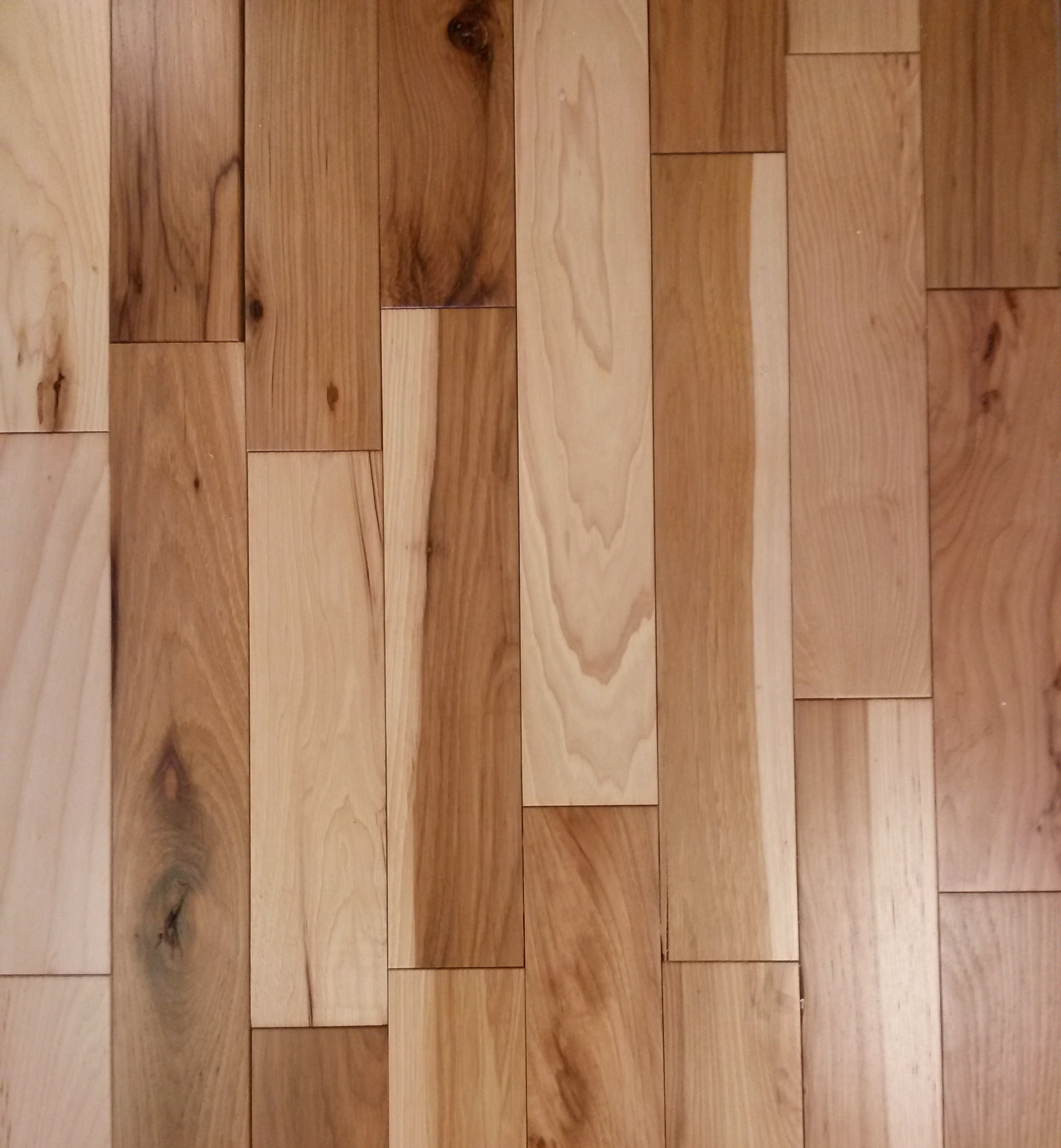 Hickory Pre Finished 5 X 3 4 Solid Natural Cabin Pre Finished Hickory Solid Natural Cabin