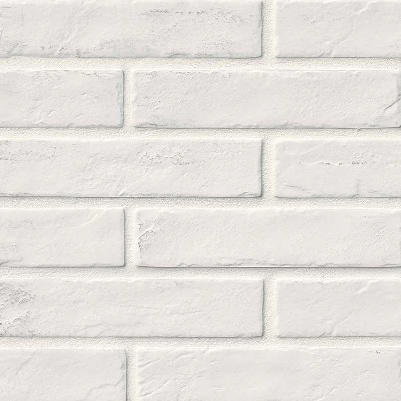 MSI Brickstone Capella White 2 1/3" x 10" Matte Porcelain Brick Tile Premium (5.15 sq.ft/ctn)