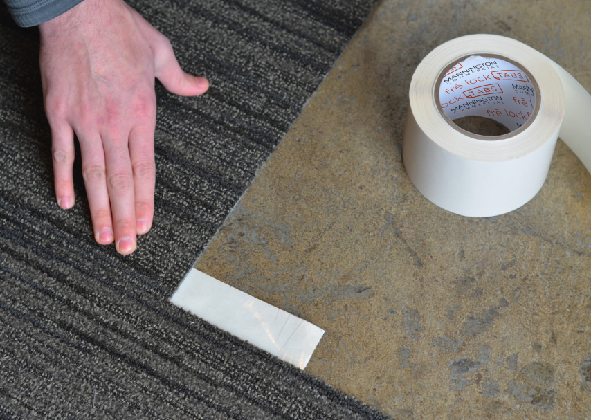 Mannington FreLock Tabs (3x10) Carpet Tile Adhesive Roll Full Sleeve 40