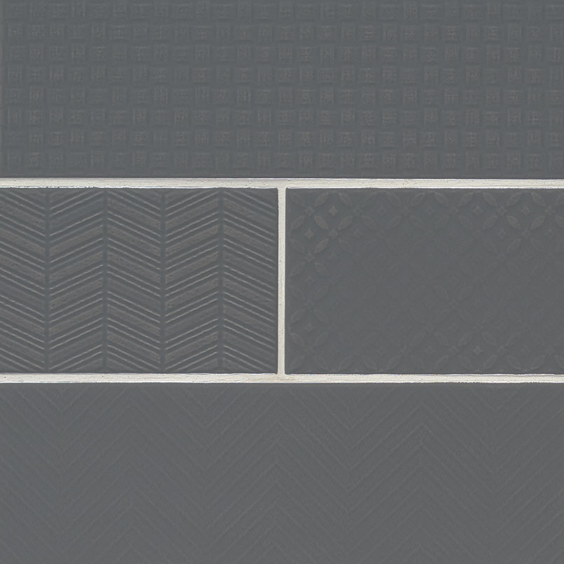 MSI Urbano Graphite 3D Mix 4" x 12" Glossy Ceramic Tile Premium
