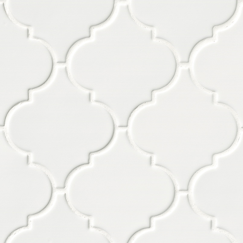 MSI Highland Park Whisper White Arabesque 8mm Mosaic Ceramic Tile Premium (11.70 sq.ft/ctn)