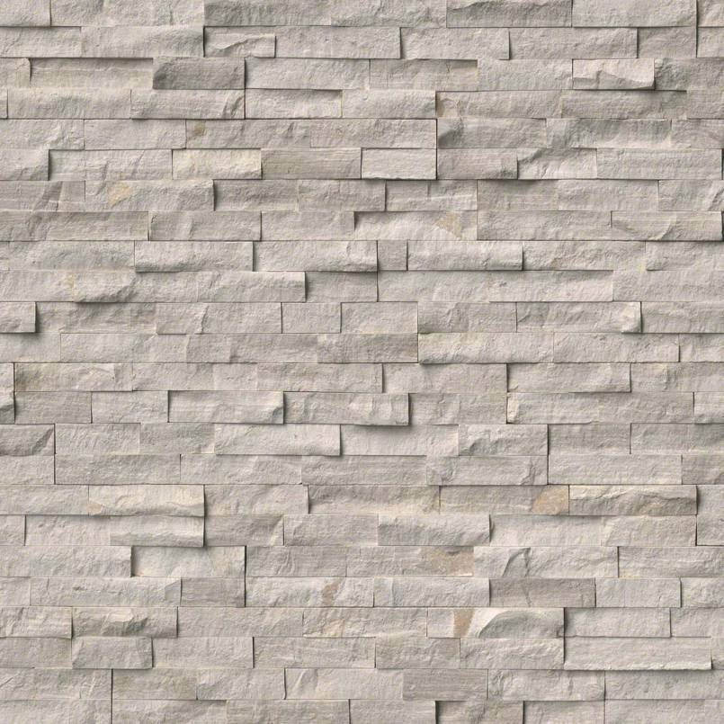MSI RockMount White Oak Splitface Stacked Stone 6" x 24" Panel