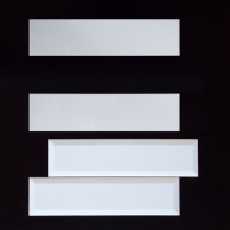 Diastone Contempo 4" X 16" S.White Bevelled Wall Ceramic Wall Tile Premium (10.76 sq ft/ ctn) 