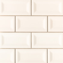 MSI Domino Almond 3" x 6" Glossy Inverted Beveled Ceramic Wall Tile Premium (10.66 sq.ft/ctn)