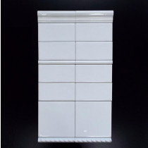 Gabriella Casa Vogue 7/8" X 6" Rope Snow White Tradizione Glossy Ceramic Tile Premium