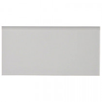 MSI Domino Gray 3" x 6" Glossy Single Bull Nose (10.65 sq.ft/ctn)