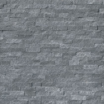 MSI RockMount Cosmic Black Splitface Stacked Stone 6" x 24" Panel