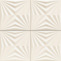 Realonda Optic 17" X 17" White Glazed Porcelain Tile Premium (12.59 sq ft/ ctn) 
