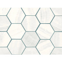 Cisa Ceramiche Pure 3" Hexagon Mosaic Onice Glazed Porcelain Tile Premium (6.46 sq ft/ ctn) 