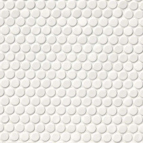 MSI White Glossy Penny Round Mosaic Porcelain Tile Premium (14.40 sq.ft/ctn)