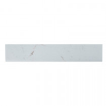 MSI Essentials White Vena 3" x 18" Matte Bull Nose Ceramic Tile Premium 