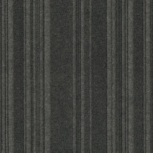 Infinity Couture Barcode Rib Peel & Stick Carpet Tile Black Ice 24" x 24" Premium (60 sq ft/ctn)