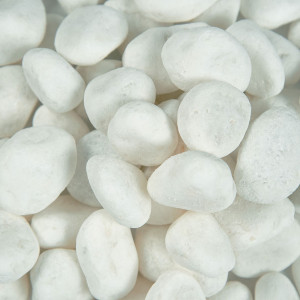 MSI Piedra Himalaya White Natural Pebbles .75" - 1.25" Medium Finish 40 LB