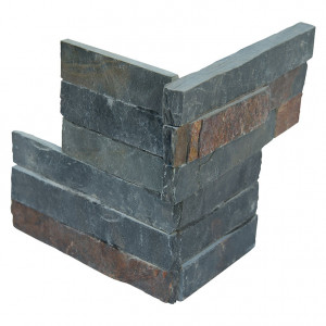 MSI RockMount Sedona Multi Splitface Stacked Stone 6" x 18" Ledger Corner