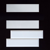 Diastone Contempo 4" X 16" S.White Bn On 4" Side Ceramic Wall Tile Premium