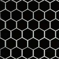 MSI Retro Black 2" Hexagon Glossy Porcelain Tile Premium (1 sq ft/each) 