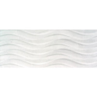 Azulev Buckingham 8" X 20" Blanco Bend Deco Ceramic Wall Porcelain Floor Tile Premium (15.07 sq ft/ ctn) 