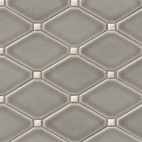 MSI Highland Park Dove Gray Diamond 8mm Mosaic Ceramic Tile Premium (10.90 sq.ft/ctn)