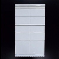Gabriella Casa Vogue 3" X 6" Undulated Snow White Tradizione Glossy Ceramic Tile Premium (10.76 sq ft/ ctn) 