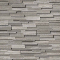MSI RockMount Gray Oak 3D Honed Stacked Stone 6" x 24" Panel (1.00 sq ft/each)