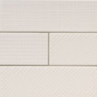 MSI Urbano Crema 3D Mix 4" x 12" Glossy Ceramic Tile Premium (9.99 sq.ft/ctn)