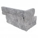 Grey Splitface Stacked Stone 6" x 18" Ladger Corner