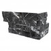 MSI RockMount Marquina Nero Splitface Stacked Stone 6" x 18" Ladger Corner