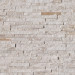 MSI RockMount Royal White Splitface Stacked Stone 6" x 24" Panel