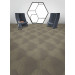 Shaw Linear Shift Hexagon Carpet Tile Tan Mortar Room Scene